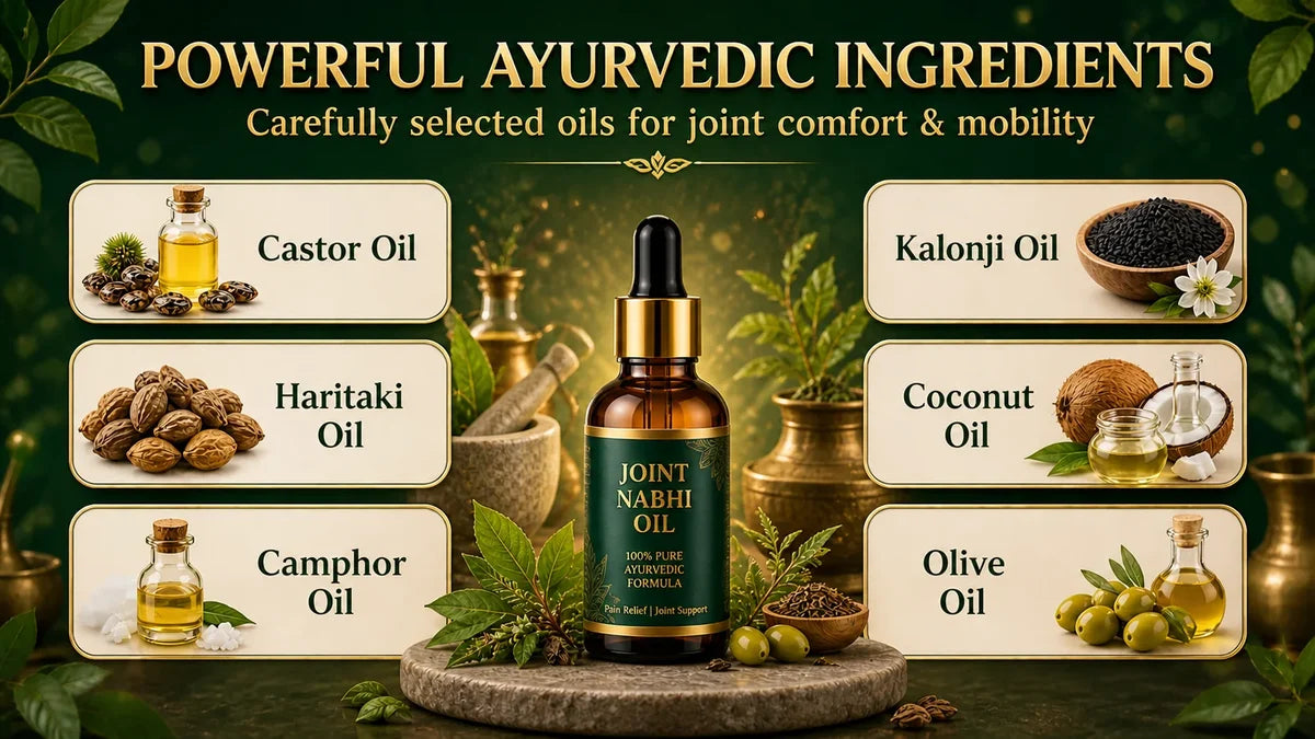 Joint Pain Relief Nabhi Oil (Knees, Back, Shoulder, Feet, Elbows)